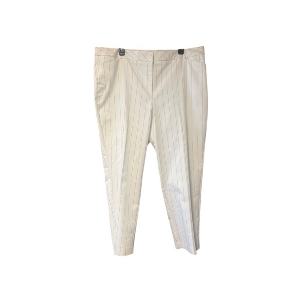 Liz Claiborne Emma‎ Slim Leg Striped Ankle Trousers NWT - Picture 2 of 7